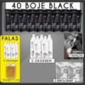 40 Boje Black Profesional + 5 oksikrem + shampo 5 liter FALAS