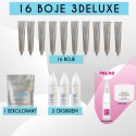 16 boje 3delux + falas kristaline & maske 300ml